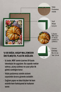 HOMEPACK Ahşap Çerçeveli Tablo Çerçeveli Poster Sanatsal Modern Duvar Dekoru TK-1005