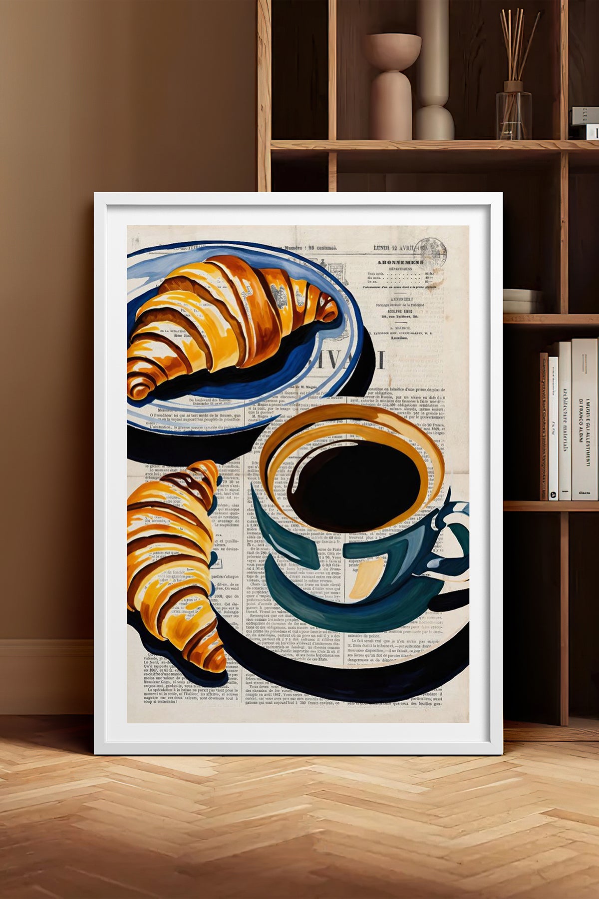 HOMEPACK Ahşap Çerçeveli Tablo Çerçeveli Poster Sanatsal Modern Duvar Dekoru TK-1006