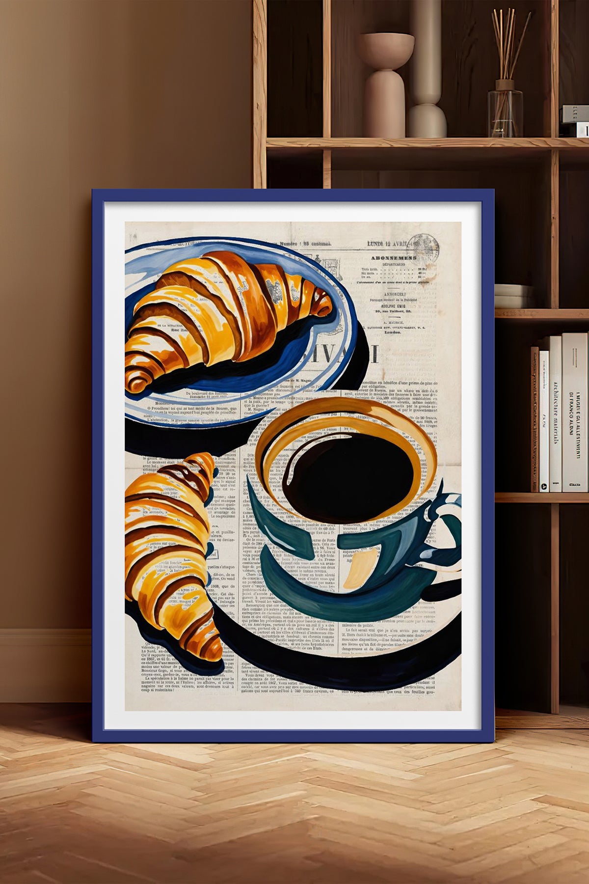 HOMEPACK Ahşap Çerçeveli Tablo Çerçeveli Poster Sanatsal Modern Duvar Dekoru TK-1006