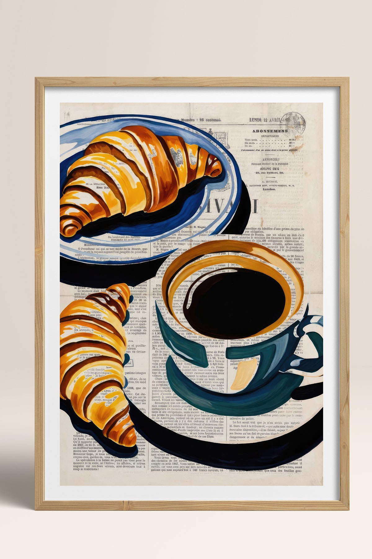 HOMEPACK Ahşap Çerçeveli Tablo Çerçeveli Poster Sanatsal Modern Duvar Dekoru TK-1006