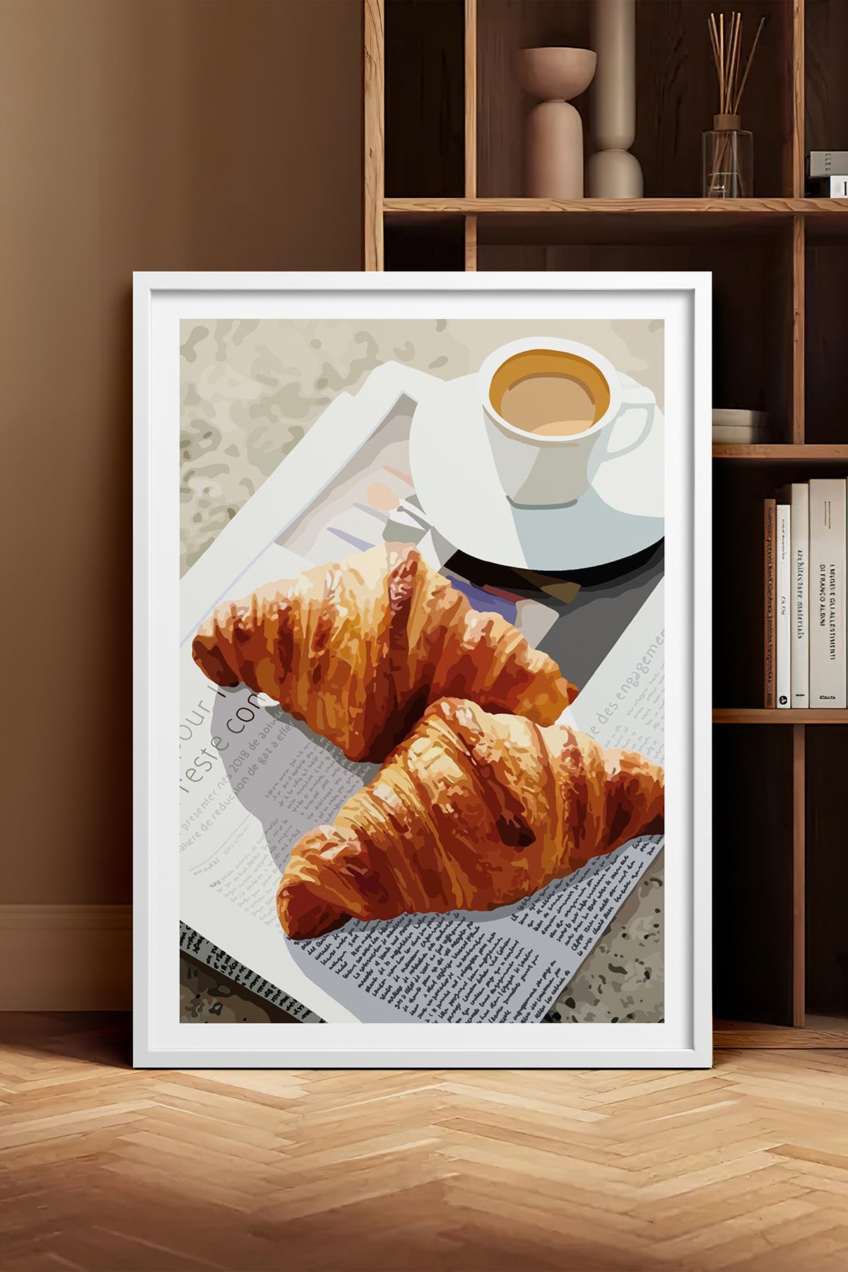 HOMEPACK Ahşap Çerçeveli Tablo Çerçeveli Poster Sanatsal Modern Duvar Dekoru TK-1007
