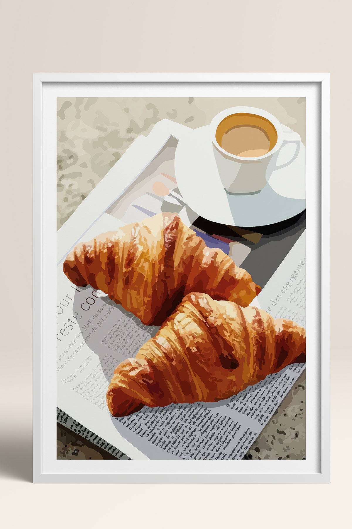 HOMEPACK Ahşap Çerçeveli Tablo Çerçeveli Poster Sanatsal Modern Duvar Dekoru TK-1007