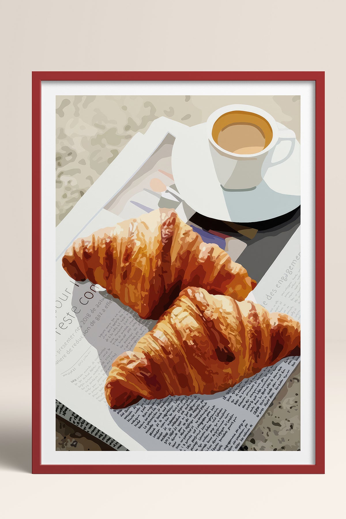 HOMEPACK Ahşap Çerçeveli Tablo Çerçeveli Poster Sanatsal Modern Duvar Dekoru TK-1007
