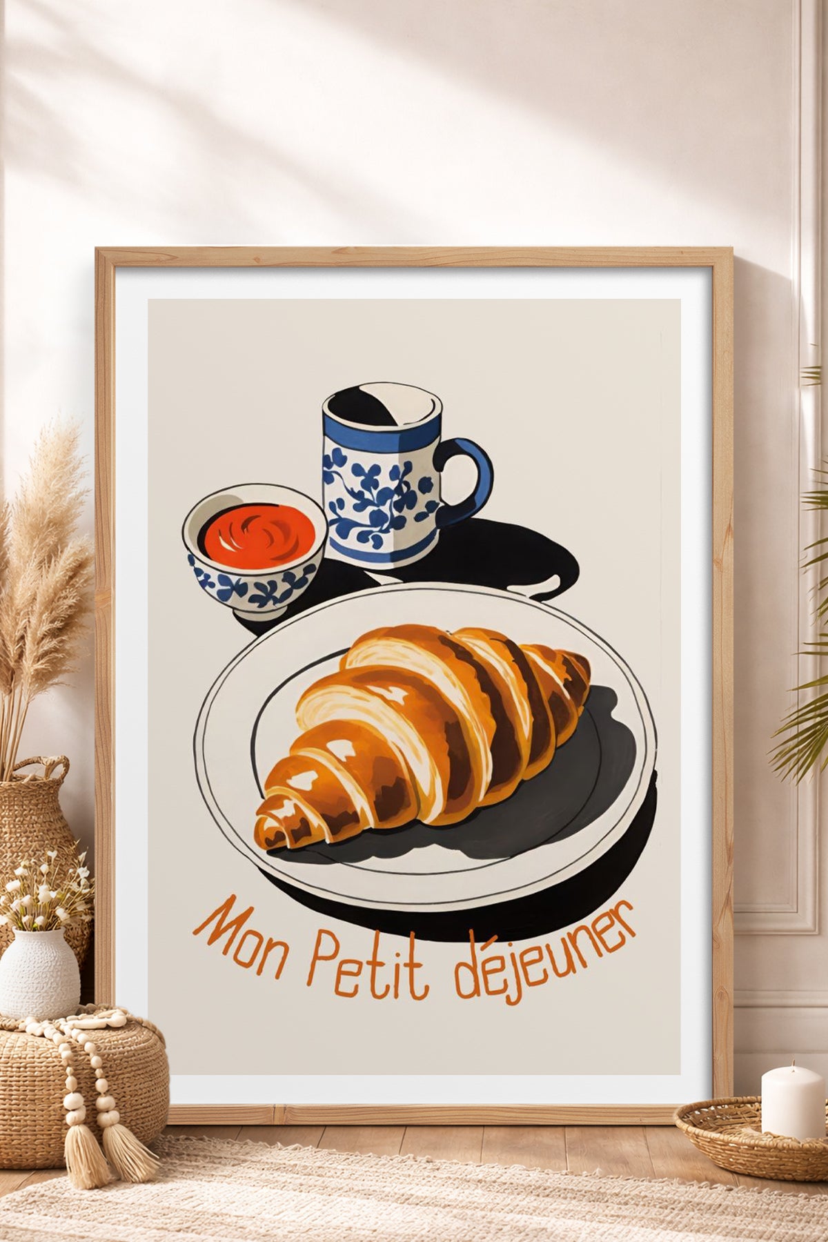 HOMEPACK Ahşap Çerçeveli Tablo Çerçeveli Poster Sanatsal Modern Duvar Dekoru TK-1008