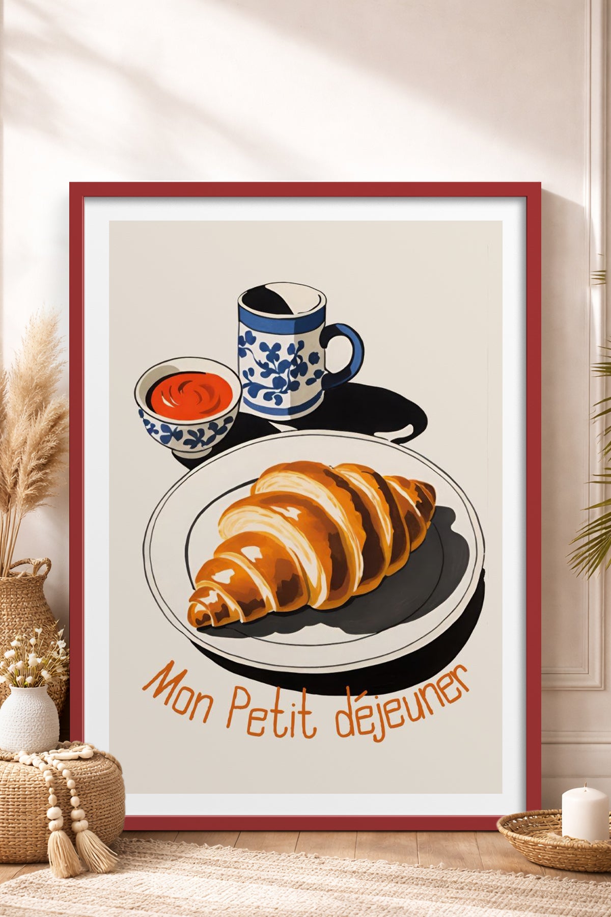 HOMEPACK Ahşap Çerçeveli Tablo Çerçeveli Poster Sanatsal Modern Duvar Dekoru TK-1008