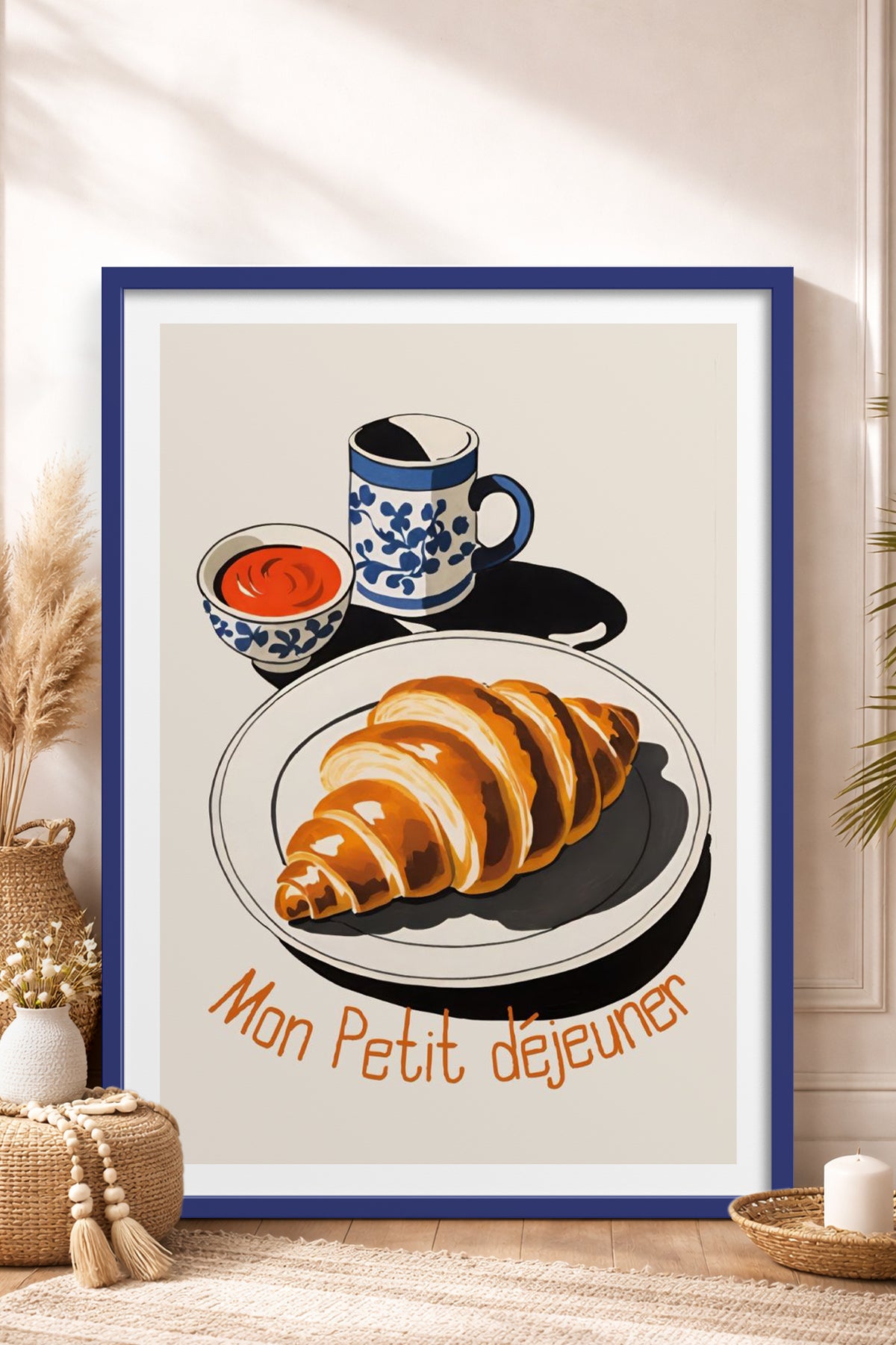 HOMEPACK Ahşap Çerçeveli Tablo Çerçeveli Poster Sanatsal Modern Duvar Dekoru TK-1008