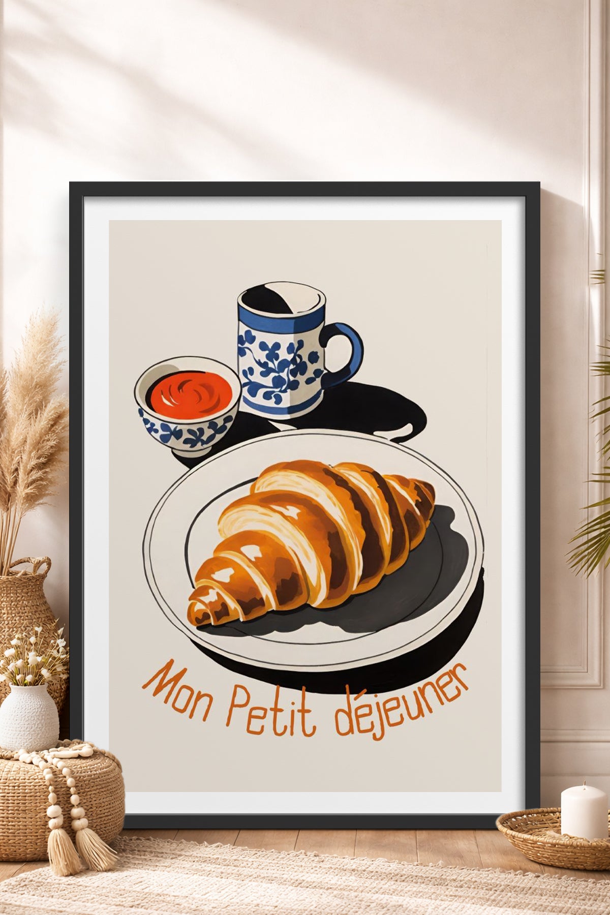 HOMEPACK Ahşap Çerçeveli Tablo Çerçeveli Poster Sanatsal Modern Duvar Dekoru TK-1008