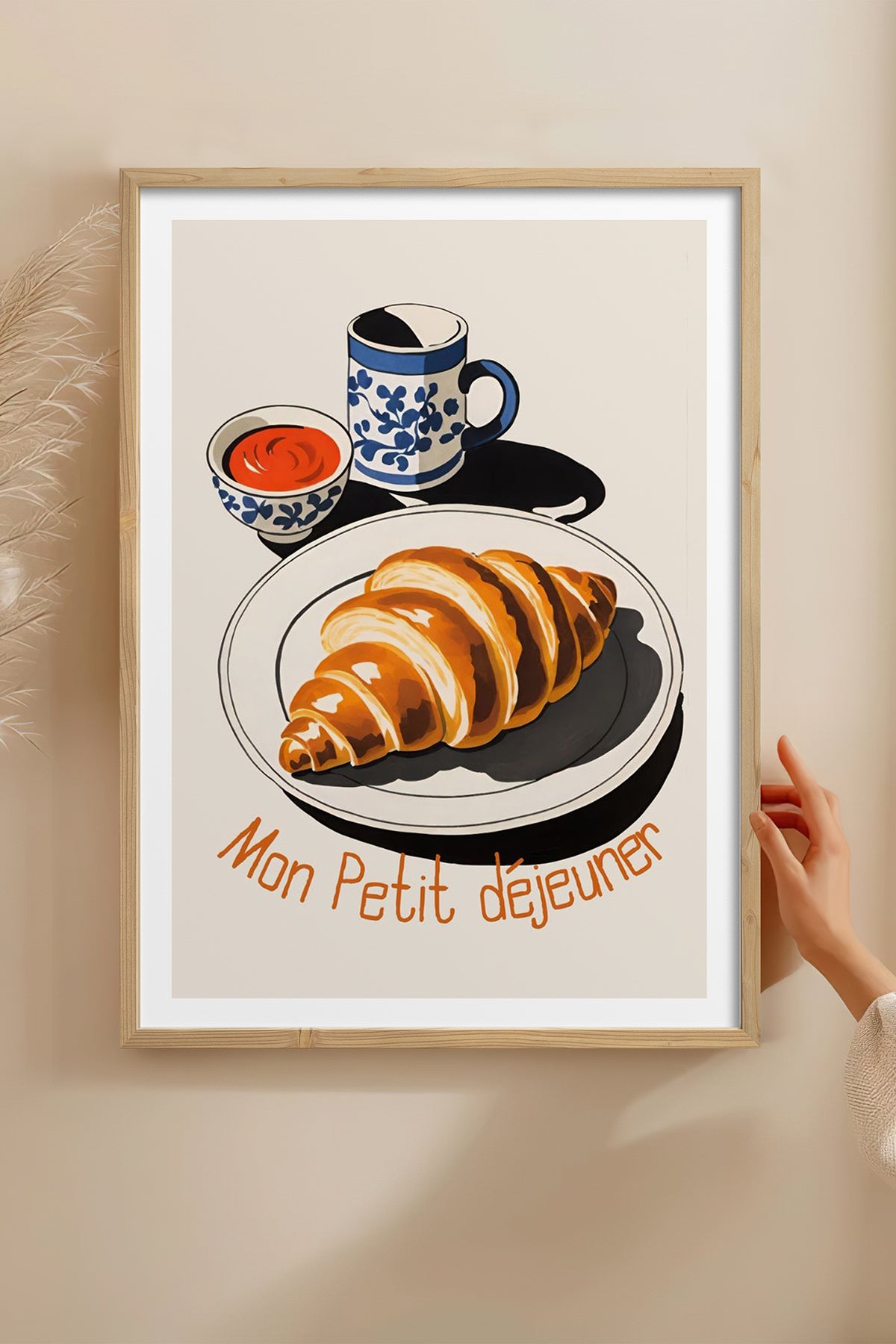 HOMEPACK Ahşap Çerçeveli Tablo Çerçeveli Poster Sanatsal Modern Duvar Dekoru TK-1008