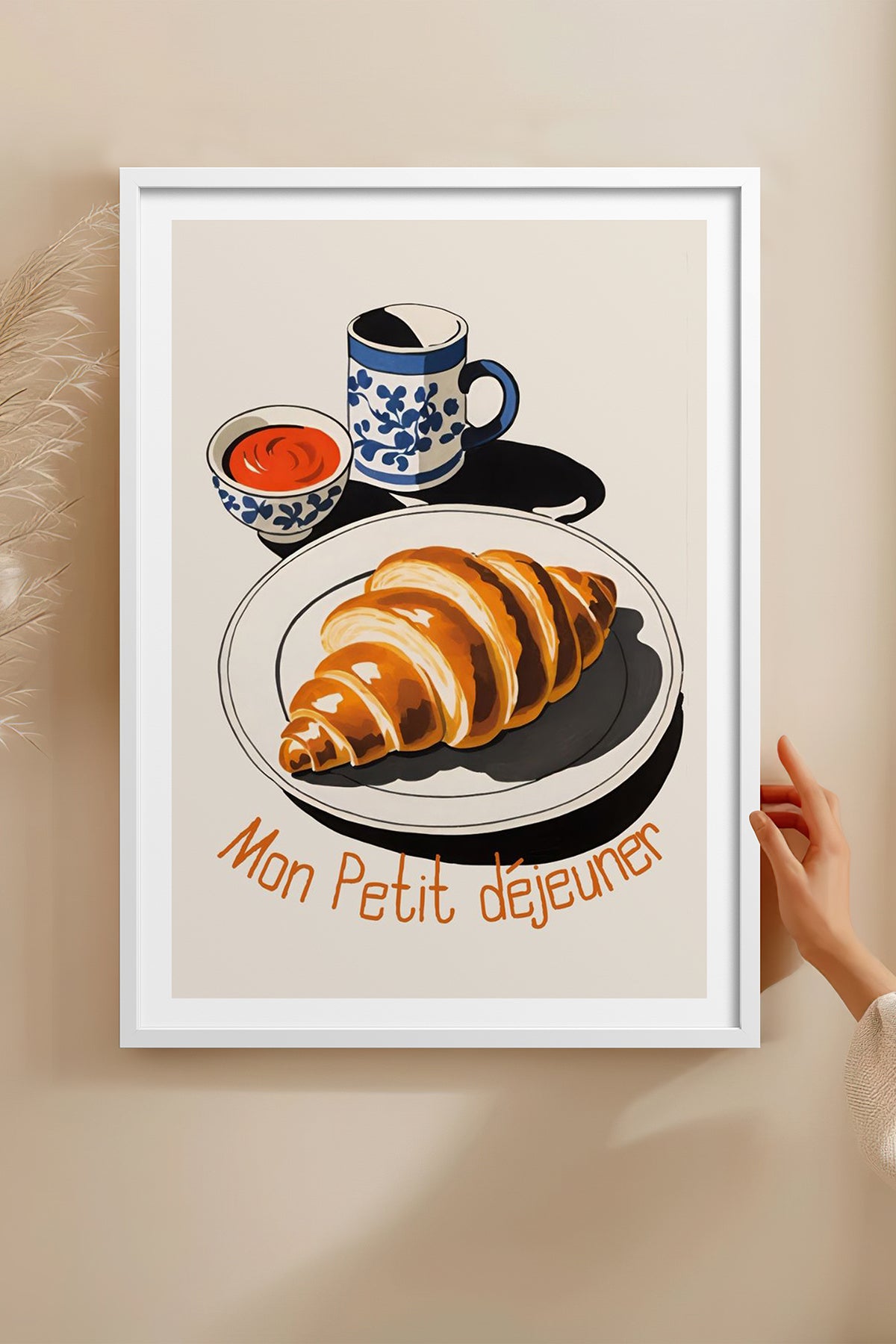HOMEPACK Ahşap Çerçeveli Tablo Çerçeveli Poster Sanatsal Modern Duvar Dekoru TK-1008