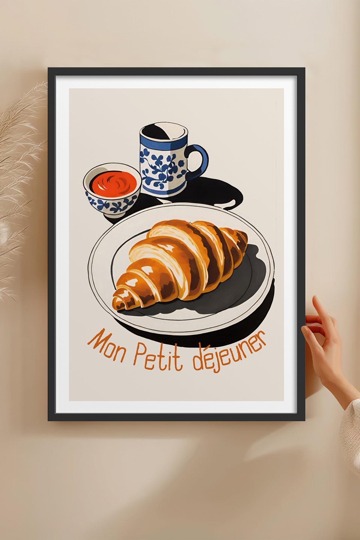 HOMEPACK Ahşap Çerçeveli Tablo Çerçeveli Poster Sanatsal Modern Duvar Dekoru TK-1008