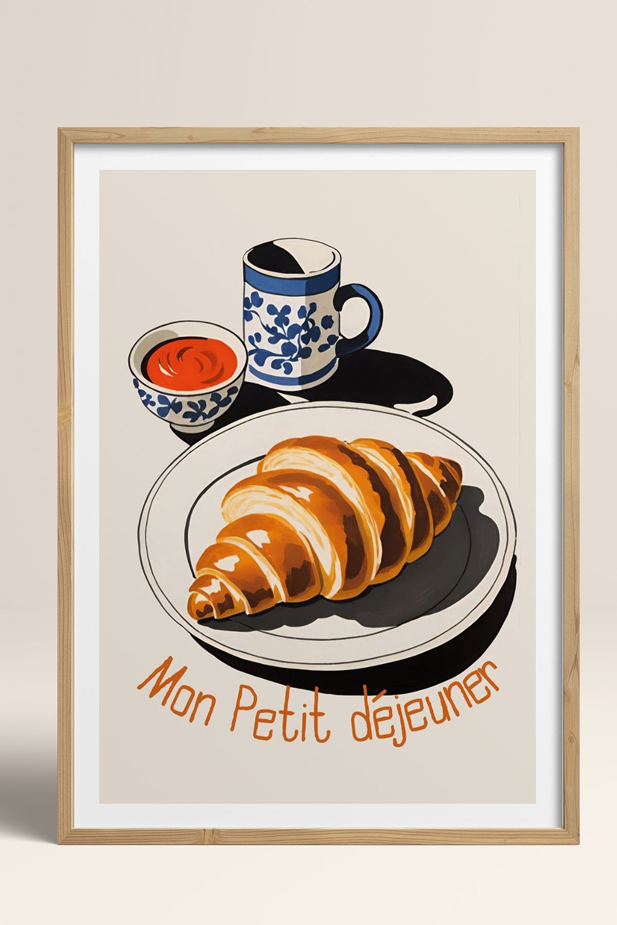 HOMEPACK Ahşap Çerçeveli Tablo Çerçeveli Poster Sanatsal Modern Duvar Dekoru TK-1008