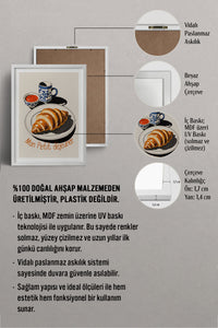 HOMEPACK Ahşap Çerçeveli Tablo Çerçeveli Poster Sanatsal Modern Duvar Dekoru TK-1008