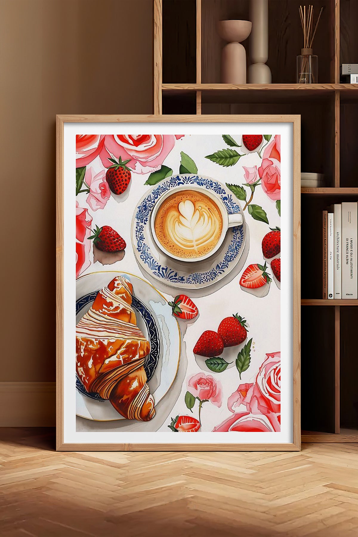 HOMEPACK Ahşap Çerçeveli Tablo Çerçeveli Poster Sanatsal Modern Duvar Dekoru TK-1009