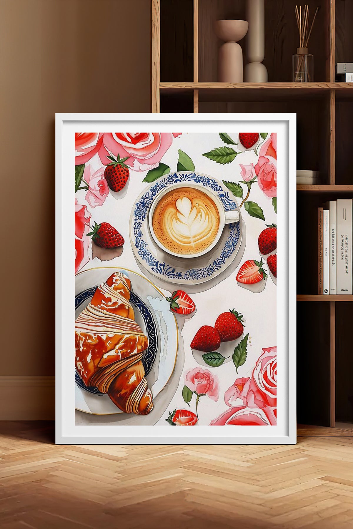 HOMEPACK Ahşap Çerçeveli Tablo Çerçeveli Poster Sanatsal Modern Duvar Dekoru TK-1009