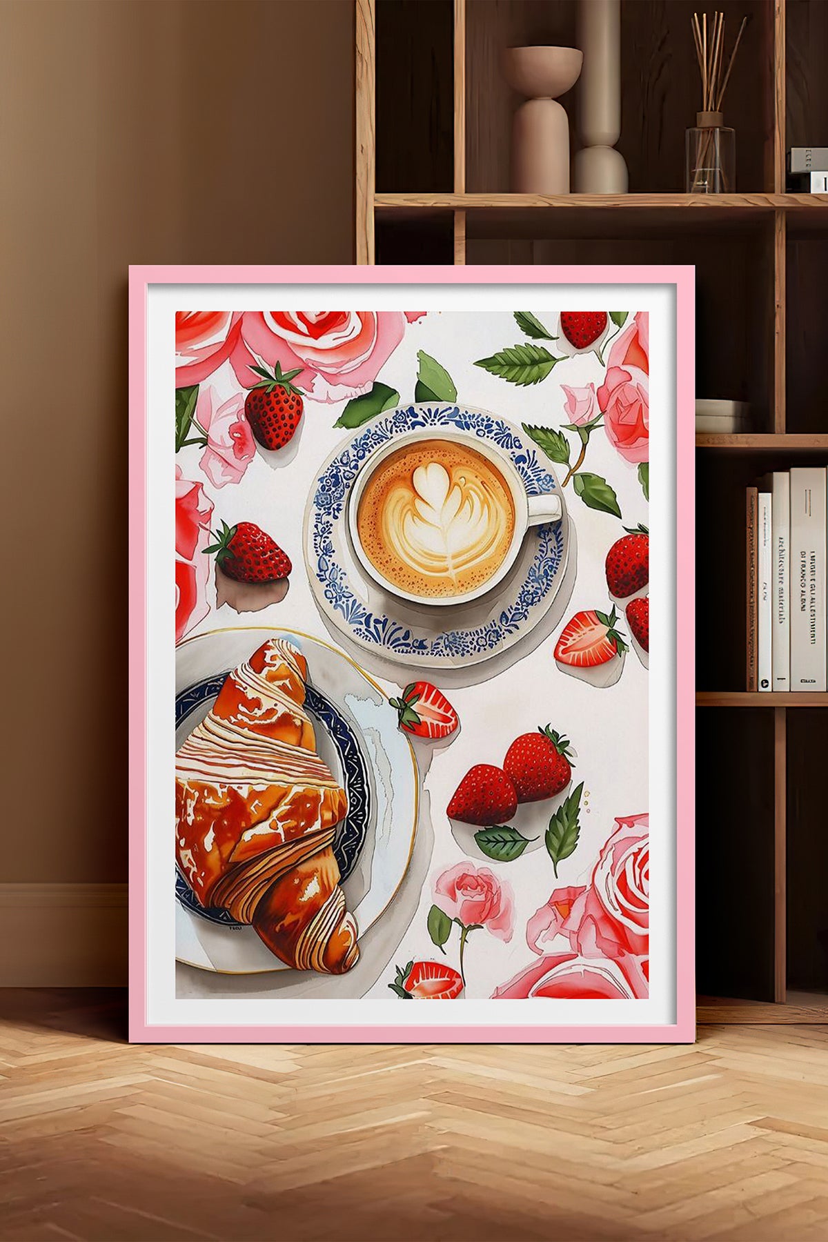HOMEPACK Ahşap Çerçeveli Tablo Çerçeveli Poster Sanatsal Modern Duvar Dekoru TK-1009