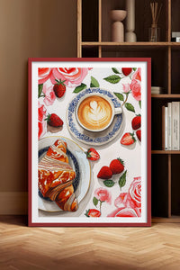 HOMEPACK Ahşap Çerçeveli Tablo Çerçeveli Poster Sanatsal Modern Duvar Dekoru TK-1009
