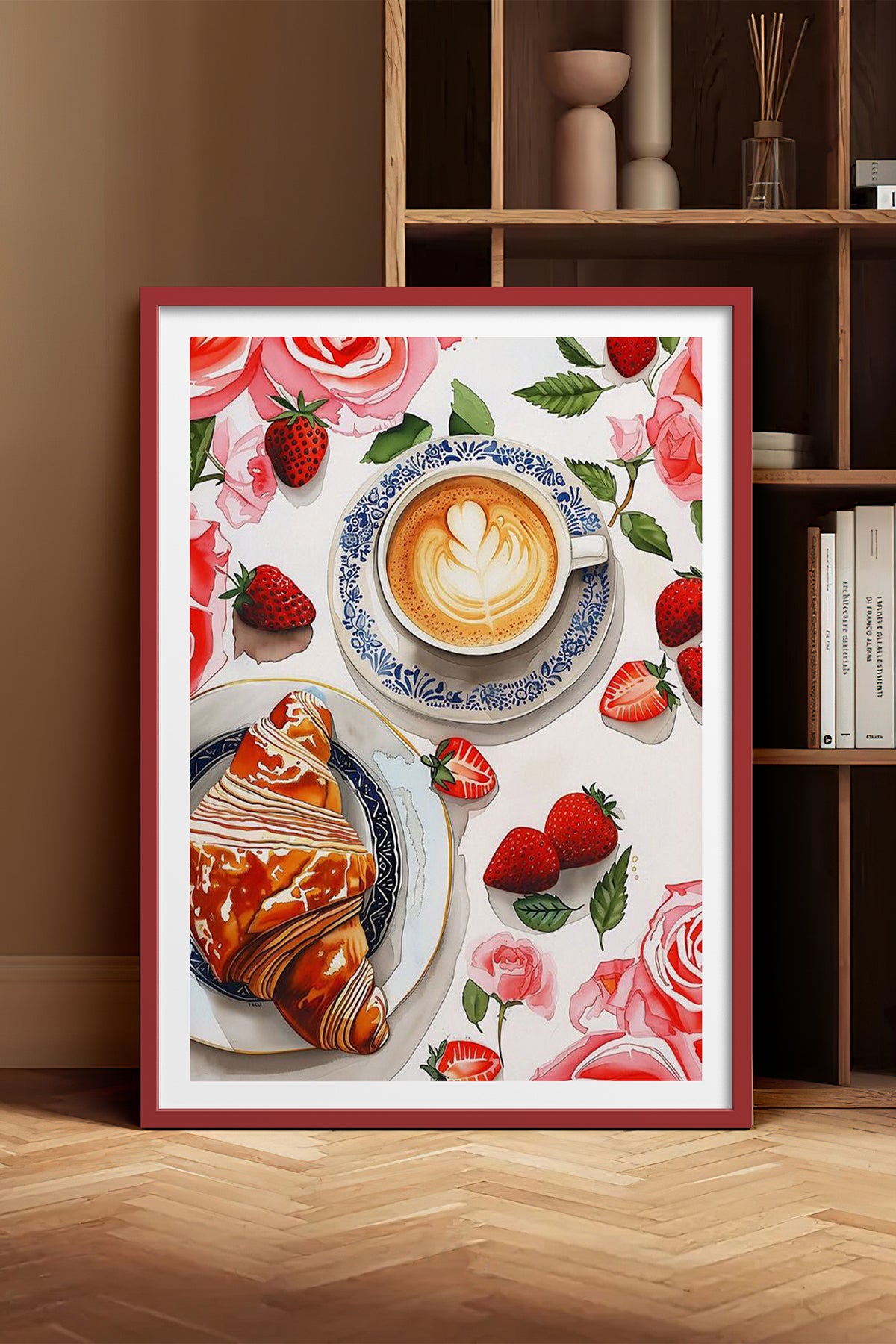 HOMEPACK Ahşap Çerçeveli Tablo Çerçeveli Poster Sanatsal Modern Duvar Dekoru TK-1009