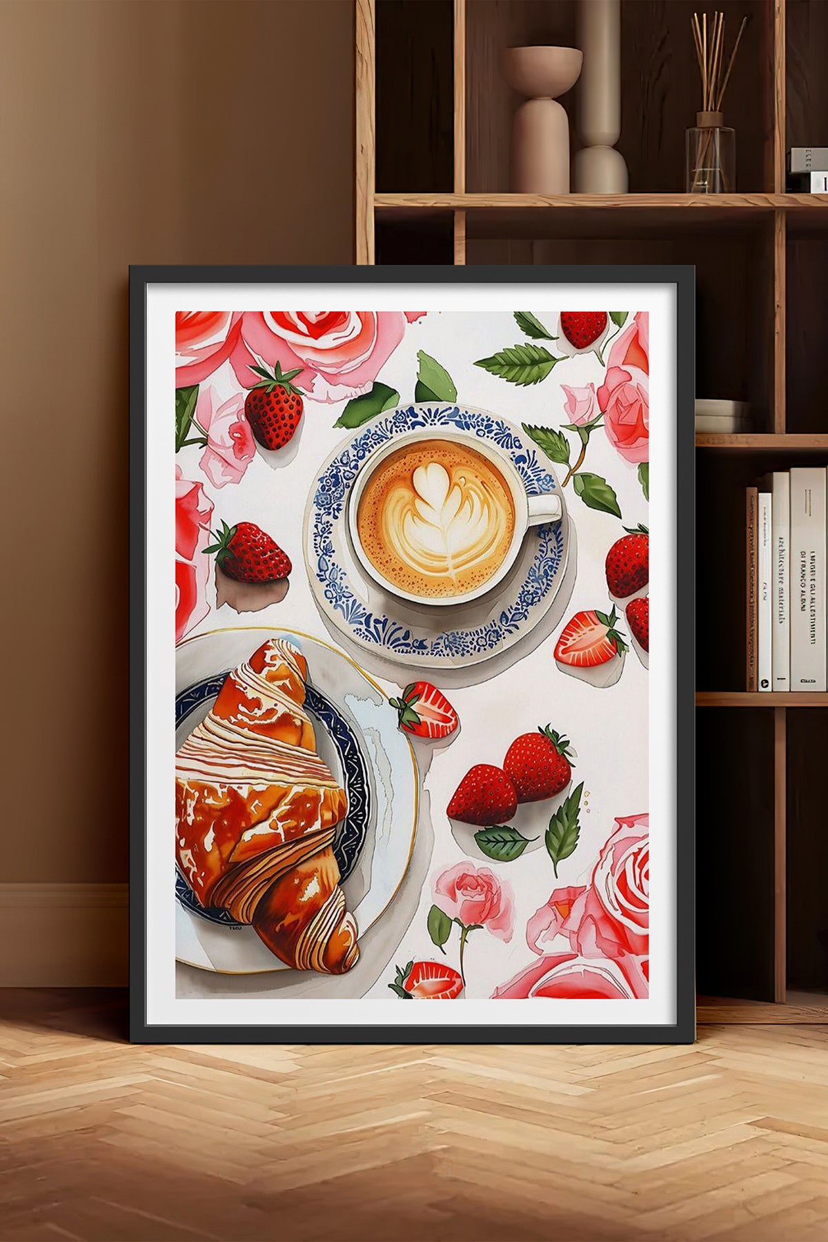HOMEPACK Ahşap Çerçeveli Tablo Çerçeveli Poster Sanatsal Modern Duvar Dekoru TK-1009
