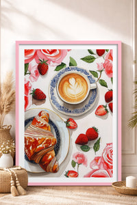HOMEPACK Ahşap Çerçeveli Tablo Çerçeveli Poster Sanatsal Modern Duvar Dekoru TK-1009