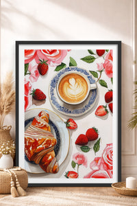 HOMEPACK Ahşap Çerçeveli Tablo Çerçeveli Poster Sanatsal Modern Duvar Dekoru TK-1009