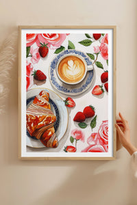HOMEPACK Ahşap Çerçeveli Tablo Çerçeveli Poster Sanatsal Modern Duvar Dekoru TK-1009