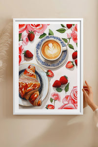 HOMEPACK Ahşap Çerçeveli Tablo Çerçeveli Poster Sanatsal Modern Duvar Dekoru TK-1009