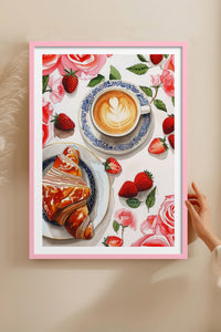 HOMEPACK Ahşap Çerçeveli Tablo Çerçeveli Poster Sanatsal Modern Duvar Dekoru TK-1009