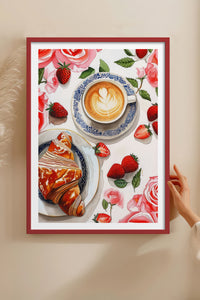 HOMEPACK Ahşap Çerçeveli Tablo Çerçeveli Poster Sanatsal Modern Duvar Dekoru TK-1009