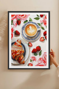 HOMEPACK Ahşap Çerçeveli Tablo Çerçeveli Poster Sanatsal Modern Duvar Dekoru TK-1009
