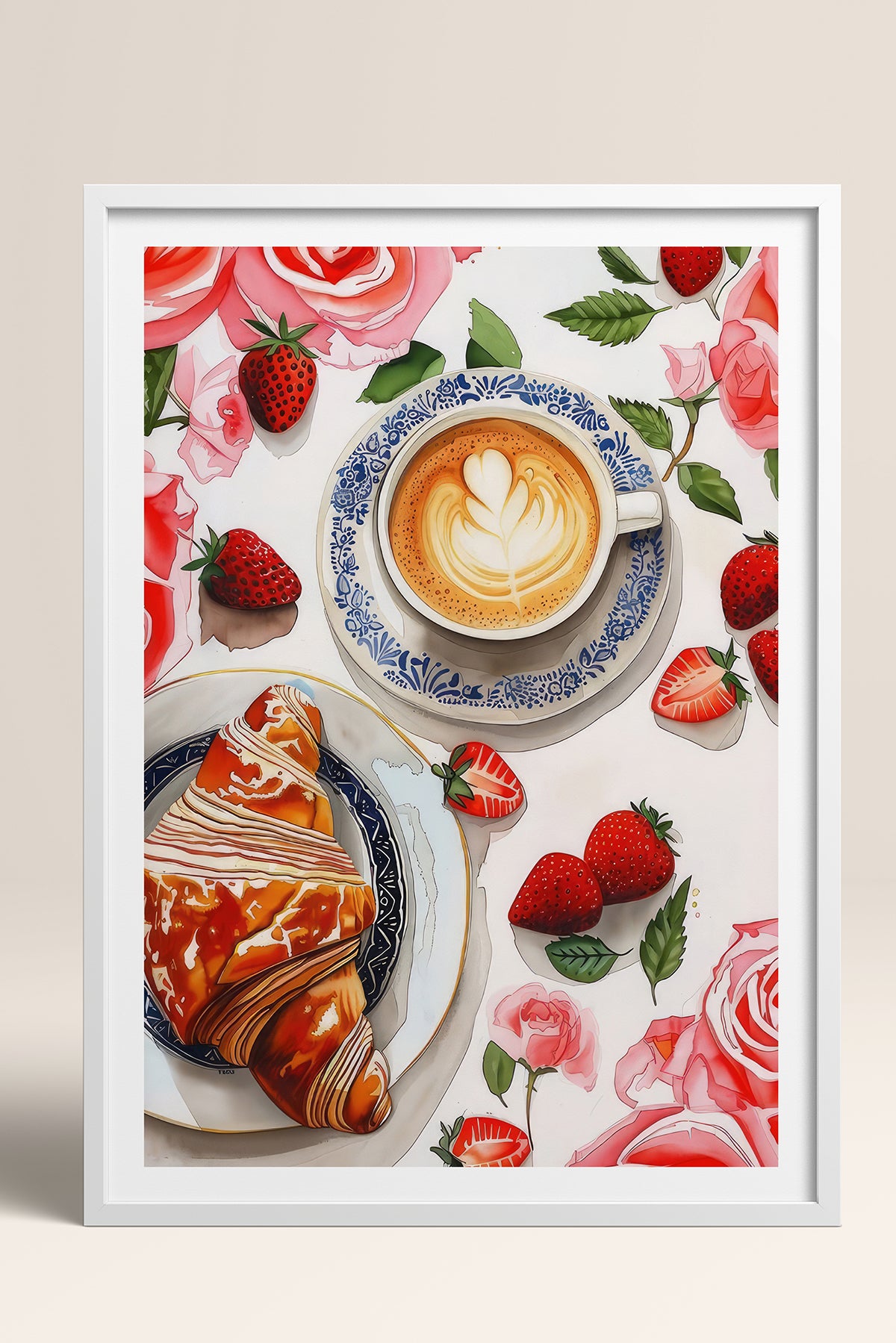 HOMEPACK Ahşap Çerçeveli Tablo Çerçeveli Poster Sanatsal Modern Duvar Dekoru TK-1009