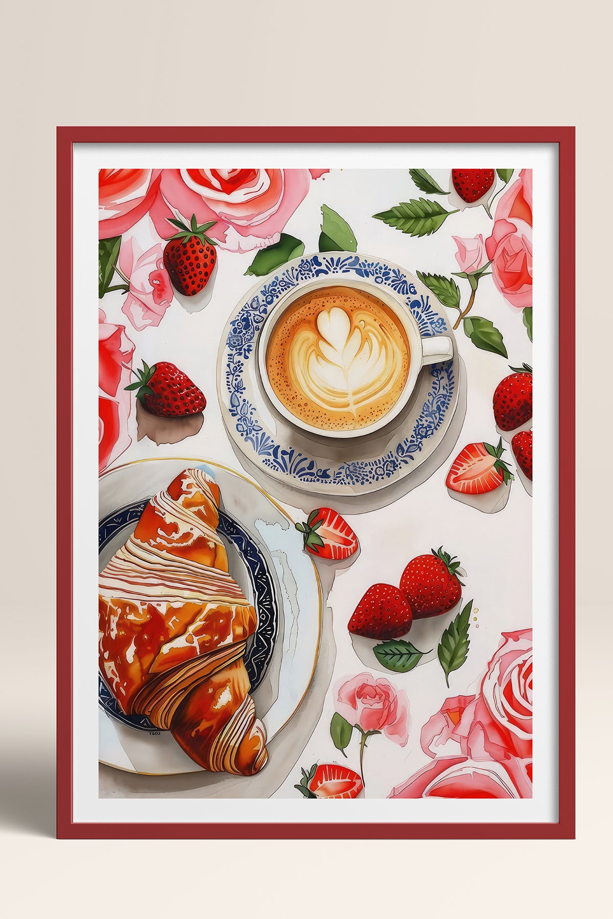 HOMEPACK Ahşap Çerçeveli Tablo Çerçeveli Poster Sanatsal Modern Duvar Dekoru TK-1009