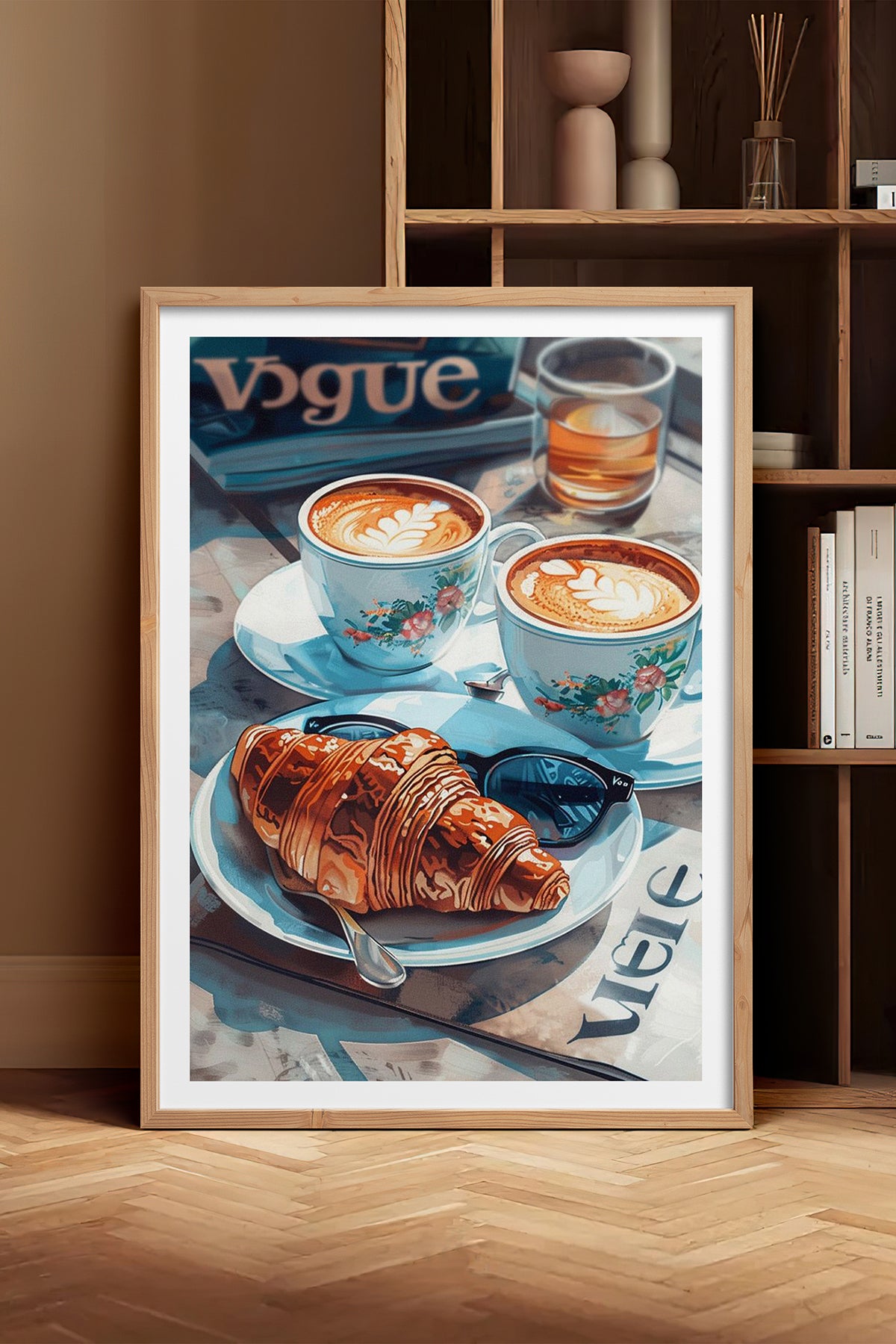 HOMEPACK Ahşap Çerçeveli Tablo Çerçeveli Poster Sanatsal Modern Duvar Dekoru TK-1010