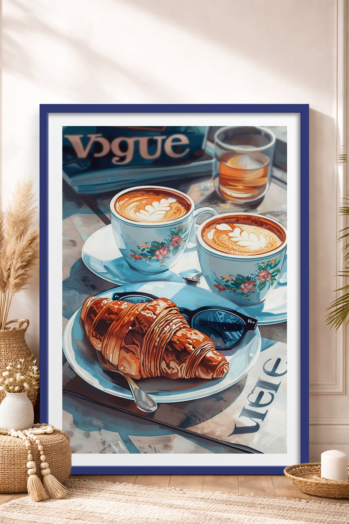 HOMEPACK Ahşap Çerçeveli Tablo Çerçeveli Poster Sanatsal Modern Duvar Dekoru TK-1010