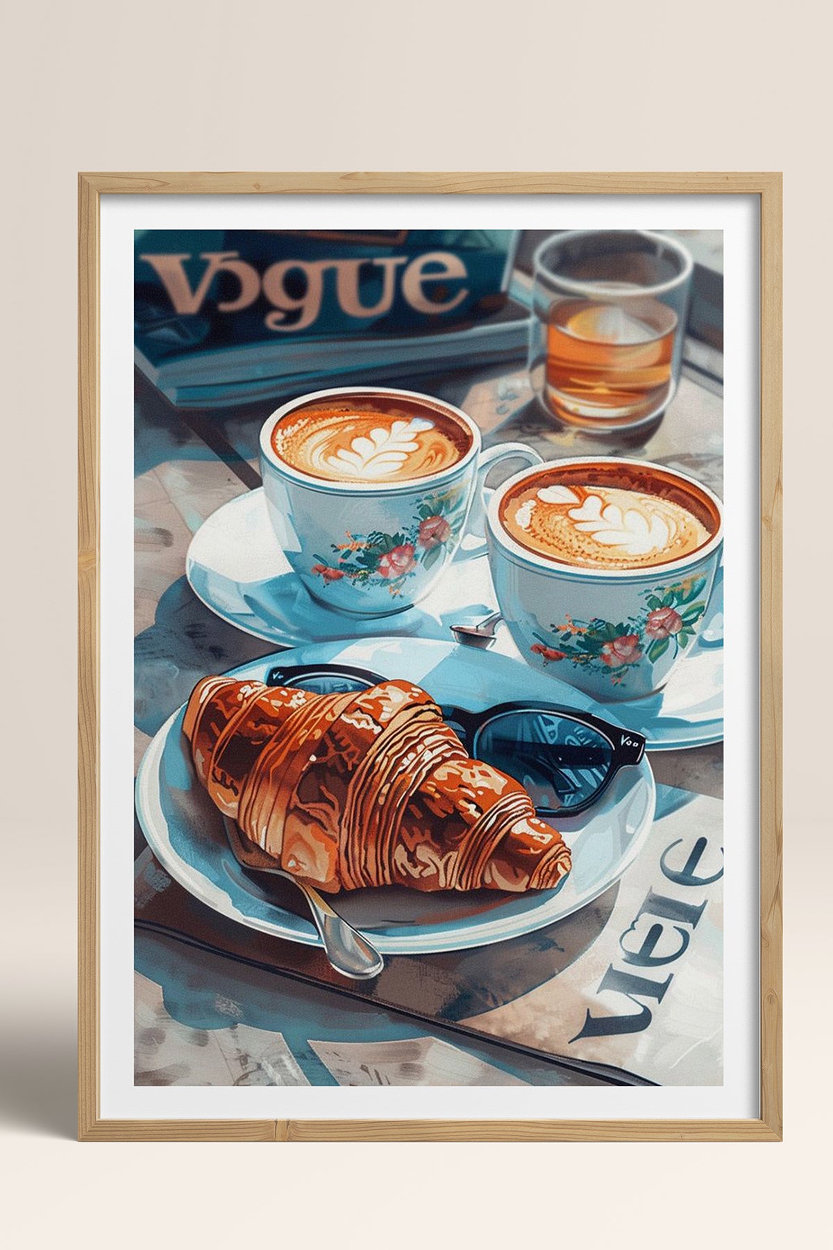 HOMEPACK Ahşap Çerçeveli Tablo Çerçeveli Poster Sanatsal Modern Duvar Dekoru TK-1010
