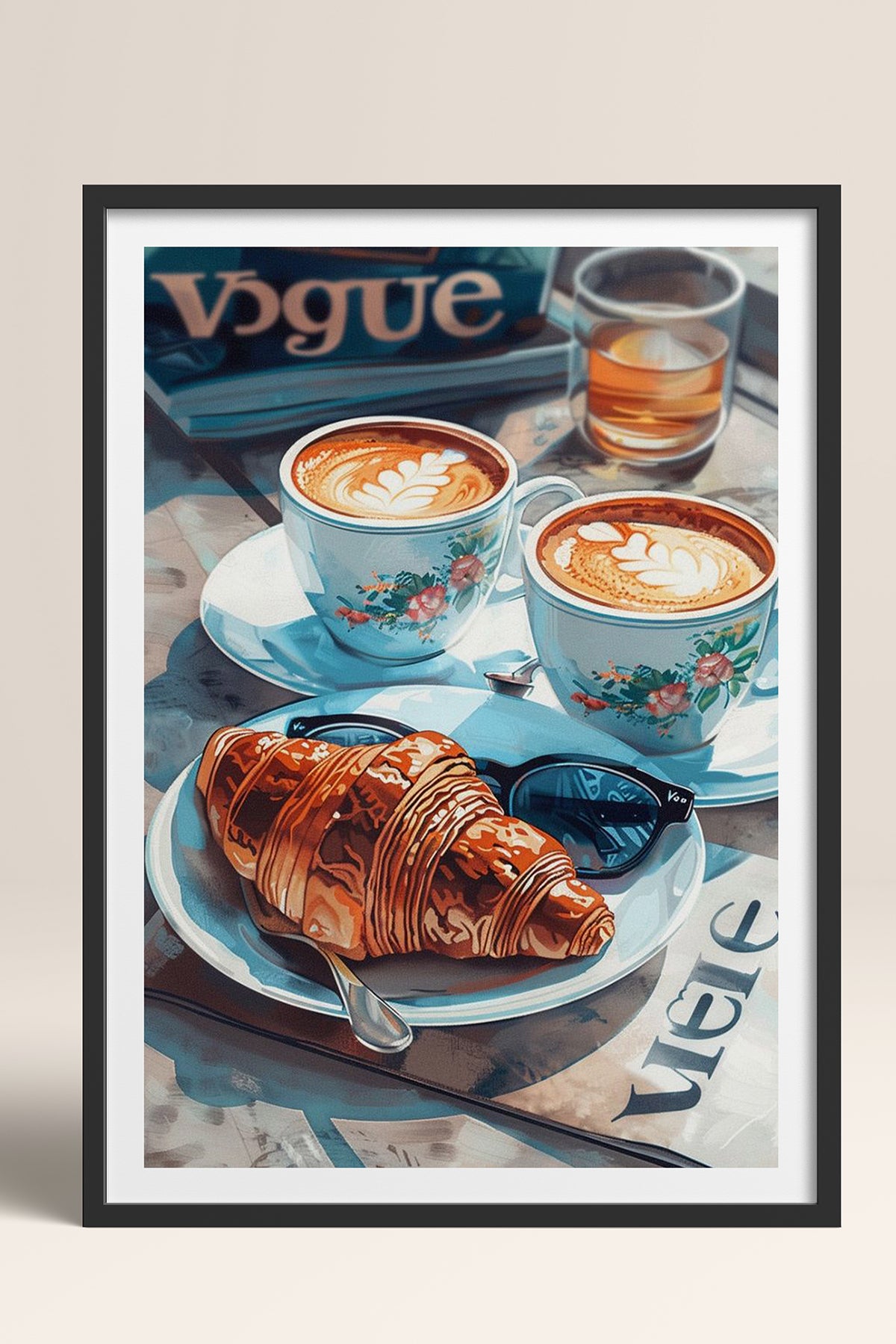 HOMEPACK Ahşap Çerçeveli Tablo Çerçeveli Poster Sanatsal Modern Duvar Dekoru TK-1010