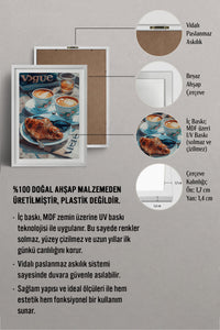 HOMEPACK Ahşap Çerçeveli Tablo Çerçeveli Poster Sanatsal Modern Duvar Dekoru TK-1010