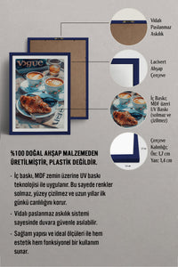 HOMEPACK Ahşap Çerçeveli Tablo Çerçeveli Poster Sanatsal Modern Duvar Dekoru TK-1010