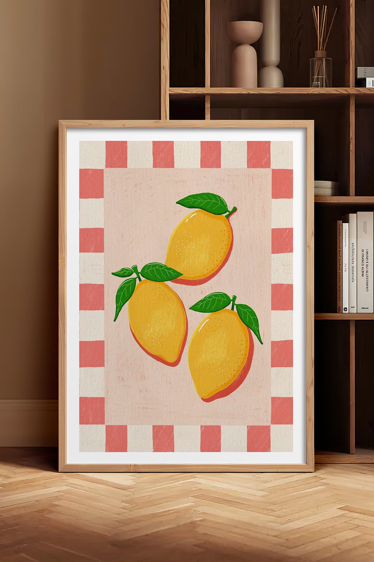 HOMEPACK Ahşap Çerçeveli Tablo Çerçeveli Poster Sanatsal Modern Duvar Dekoru TK-1011