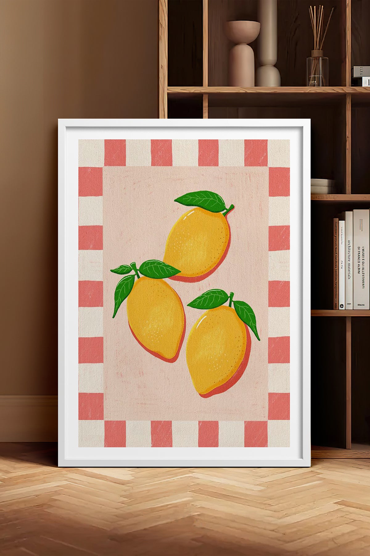 HOMEPACK Ahşap Çerçeveli Tablo Çerçeveli Poster Sanatsal Modern Duvar Dekoru TK-1011