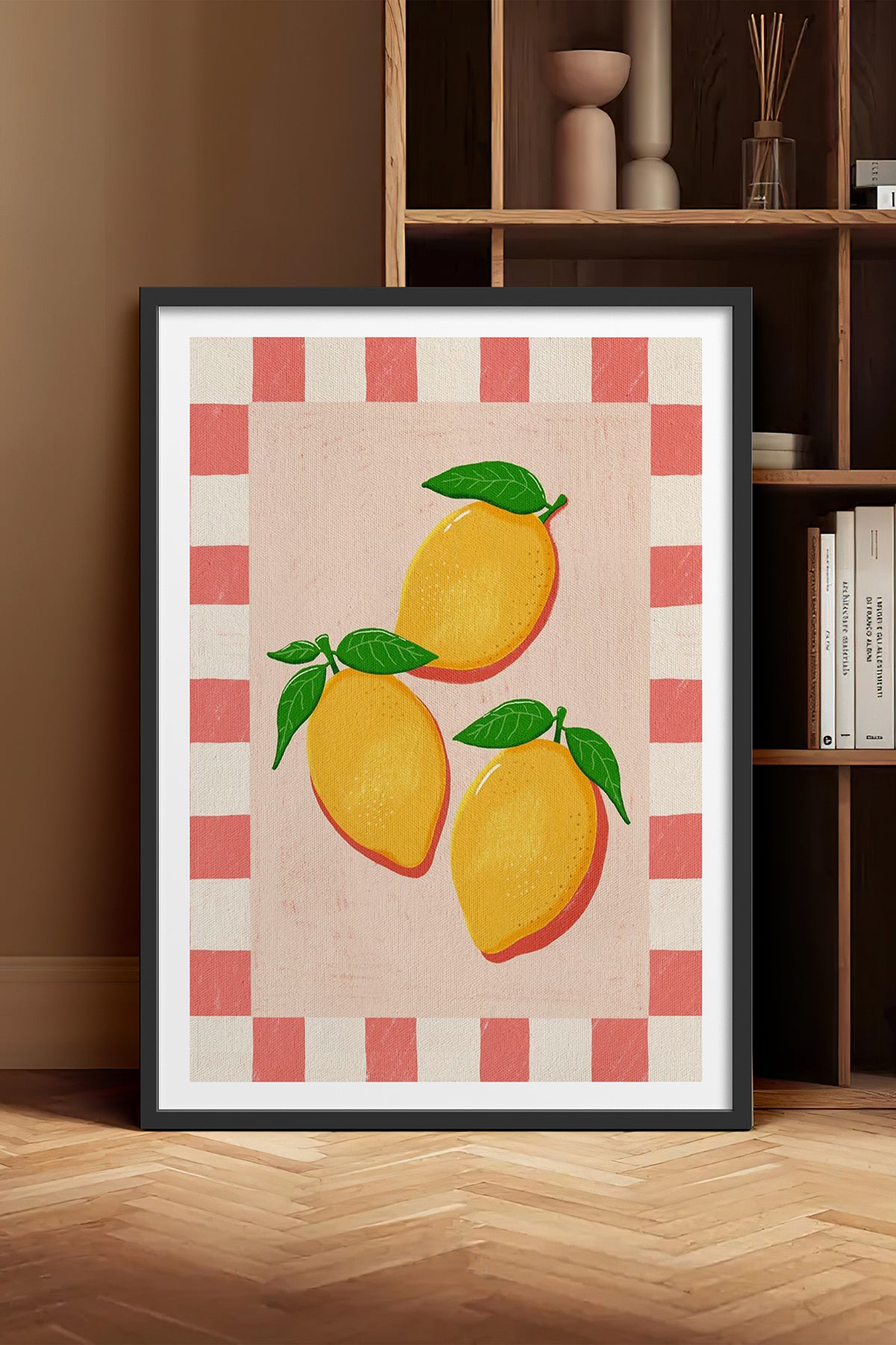 HOMEPACK Ahşap Çerçeveli Tablo Çerçeveli Poster Sanatsal Modern Duvar Dekoru TK-1011