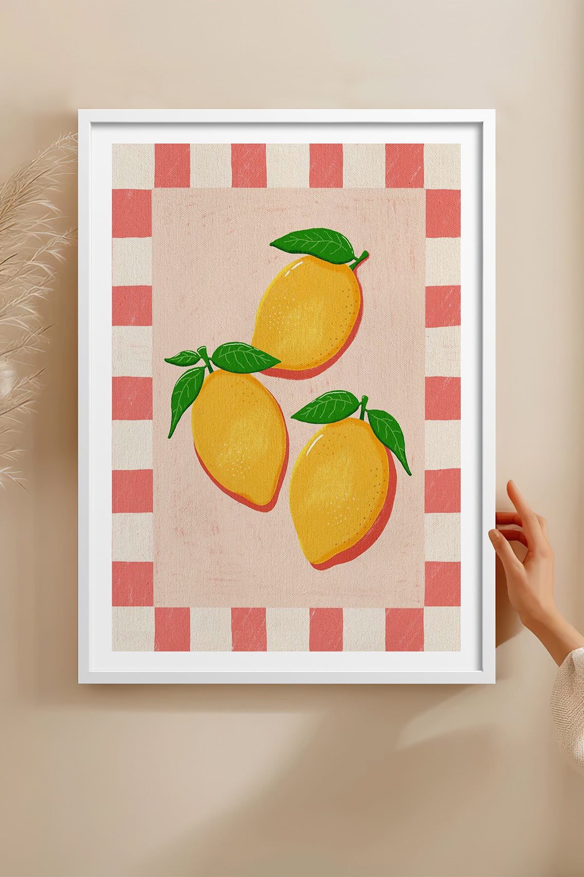 HOMEPACK Ahşap Çerçeveli Tablo Çerçeveli Poster Sanatsal Modern Duvar Dekoru TK-1011