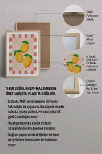 HOMEPACK Ahşap Çerçeveli Tablo Çerçeveli Poster Sanatsal Modern Duvar Dekoru TK-1011