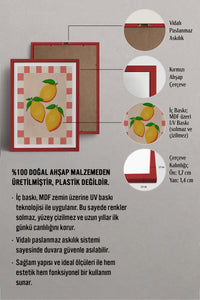 HOMEPACK Ahşap Çerçeveli Tablo Çerçeveli Poster Sanatsal Modern Duvar Dekoru TK-1011