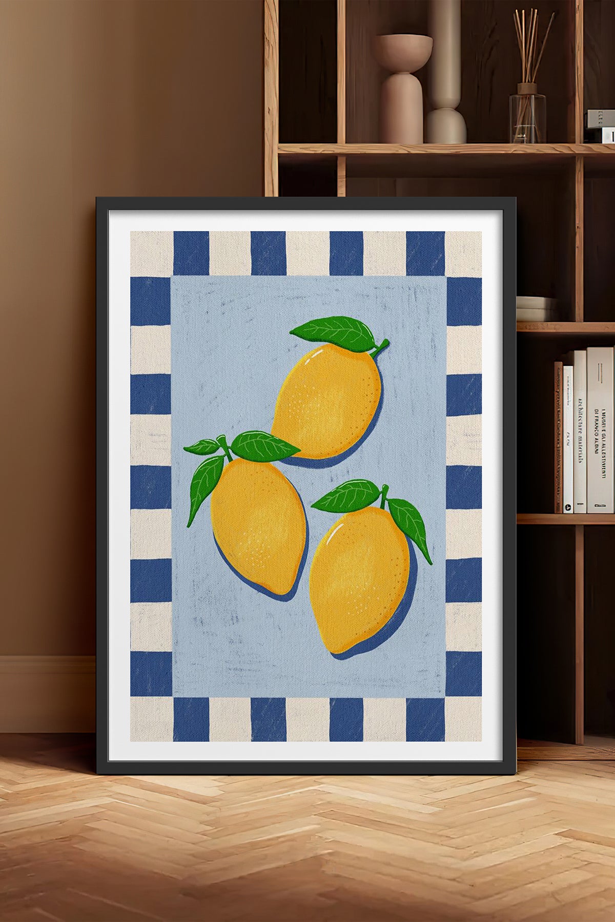 HOMEPACK Ahşap Çerçeveli Tablo Çerçeveli Poster Sanatsal Modern Duvar Dekoru TK-1012