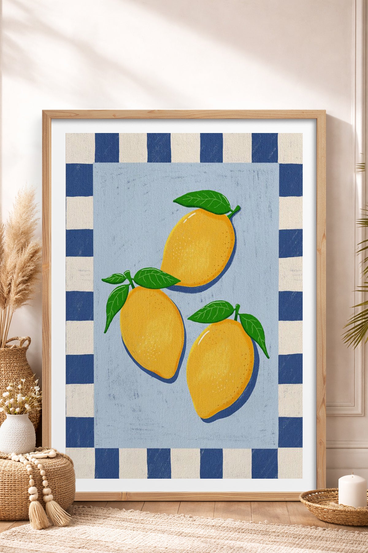 HOMEPACK Ahşap Çerçeveli Tablo Çerçeveli Poster Sanatsal Modern Duvar Dekoru TK-1012
