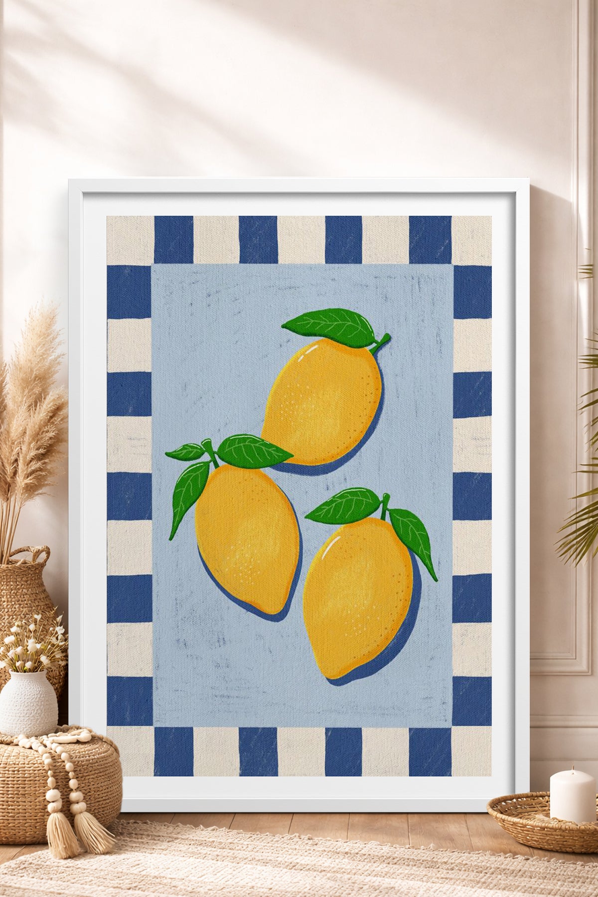 HOMEPACK Ahşap Çerçeveli Tablo Çerçeveli Poster Sanatsal Modern Duvar Dekoru TK-1012