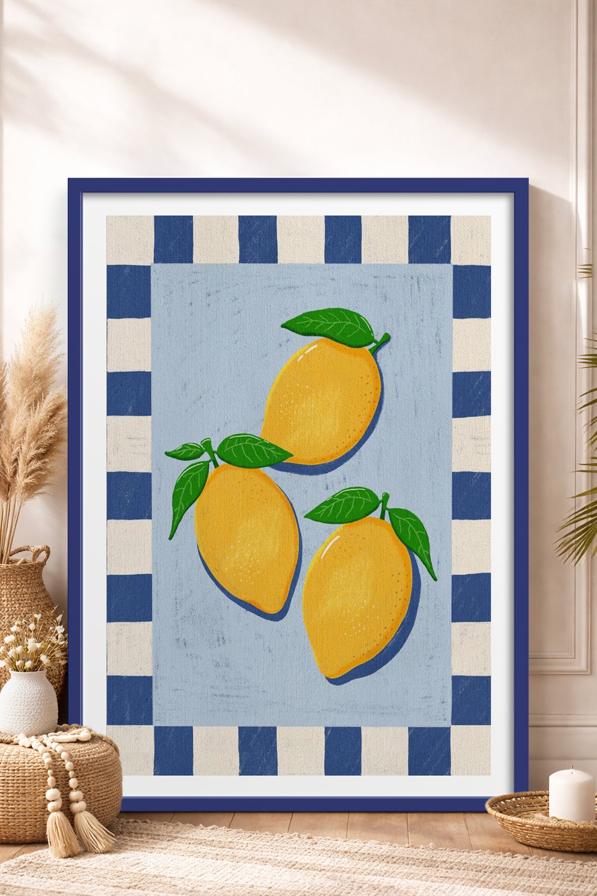 HOMEPACK Ahşap Çerçeveli Tablo Çerçeveli Poster Sanatsal Modern Duvar Dekoru TK-1012