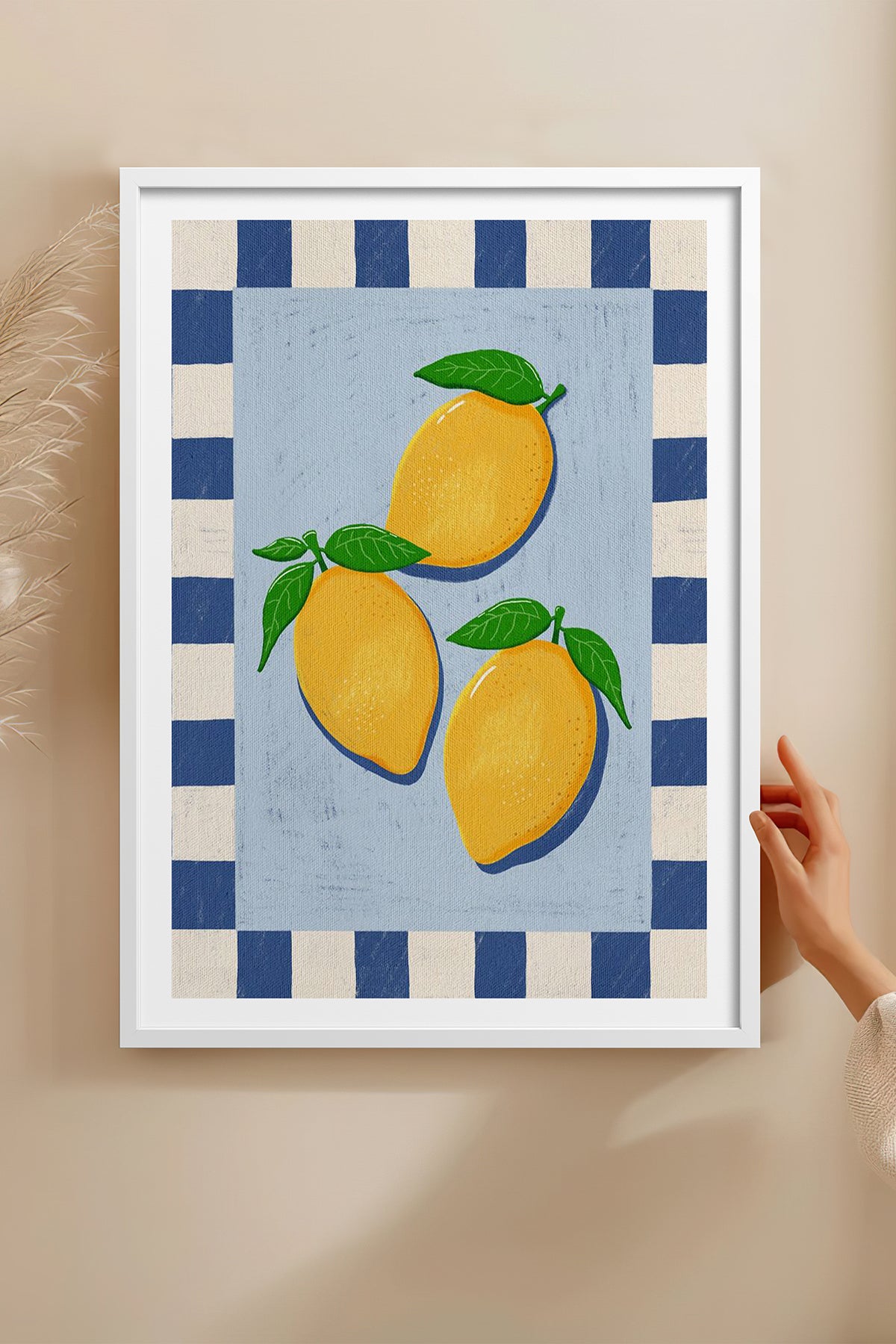 HOMEPACK Ahşap Çerçeveli Tablo Çerçeveli Poster Sanatsal Modern Duvar Dekoru TK-1012