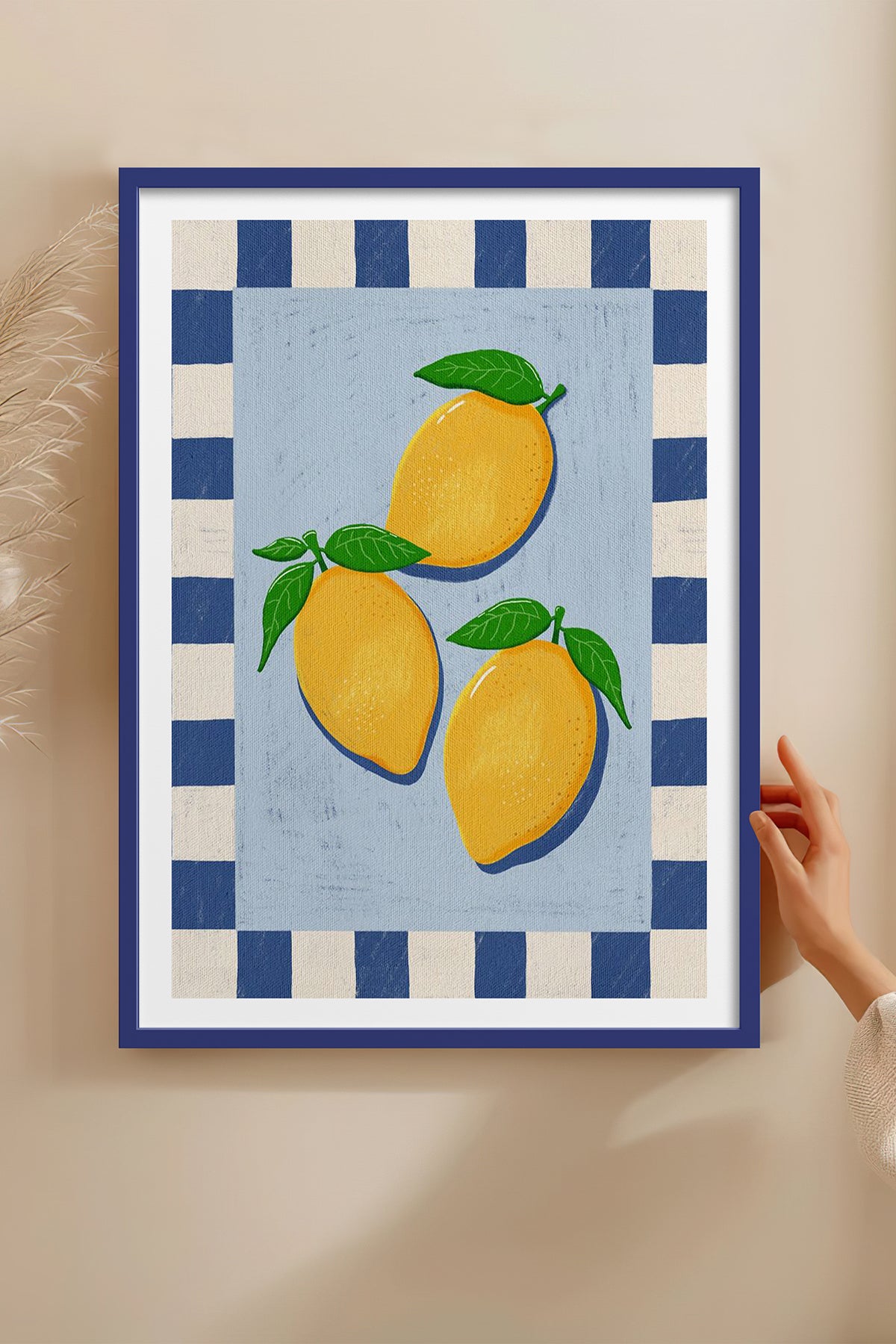 HOMEPACK Ahşap Çerçeveli Tablo Çerçeveli Poster Sanatsal Modern Duvar Dekoru TK-1012