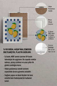 HOMEPACK Ahşap Çerçeveli Tablo Çerçeveli Poster Sanatsal Modern Duvar Dekoru TK-1012